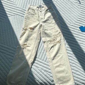 Urban Outfitters Cream Jeans
